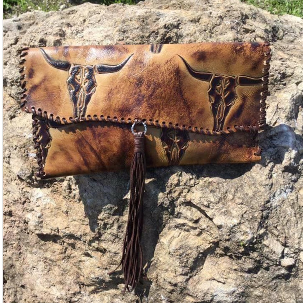 Large handmade clutch